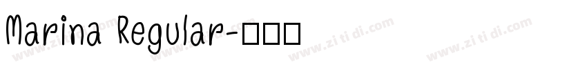 Marina Regular字体转换